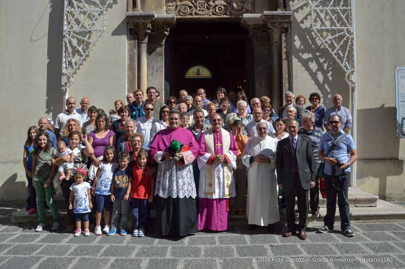 Foto con i pellegrini di Laureana Cilento