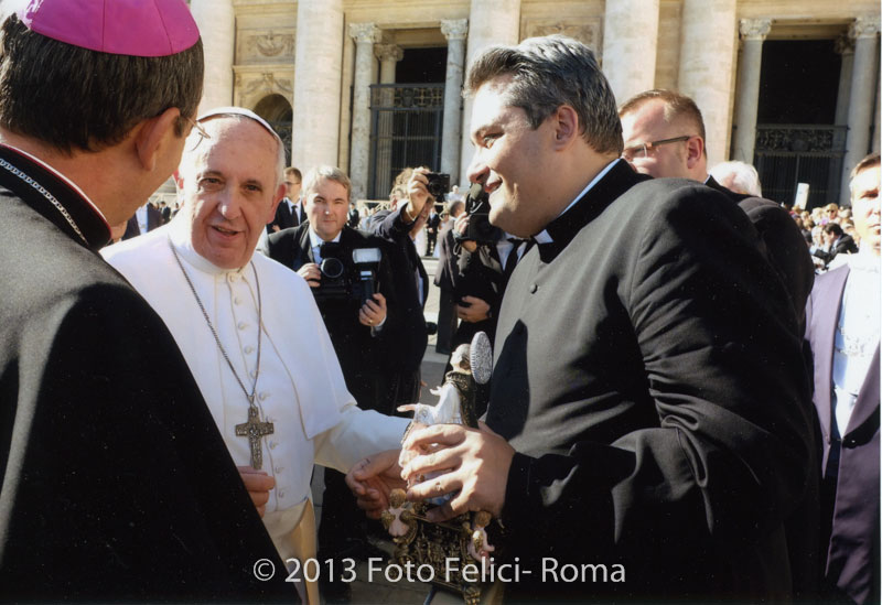 Il saluto della Diocesi al Papa