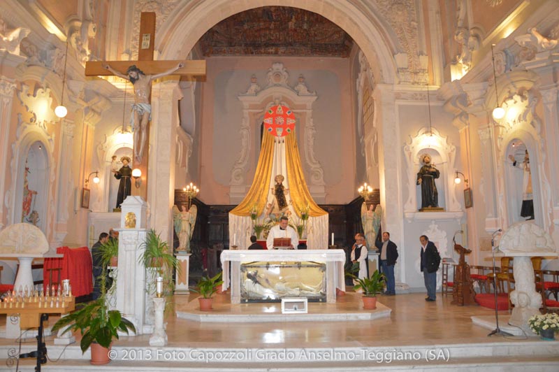 San Cono in trono nella chiesa di San Francesco